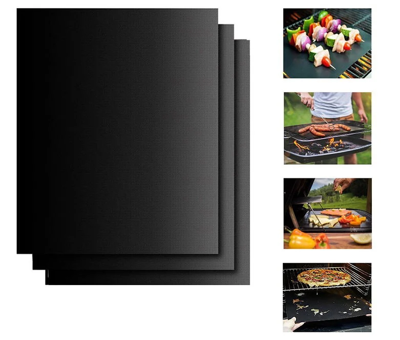 PTFE Coated Non-Stick BBQ Grill Mat PTFE Cooking Sheet