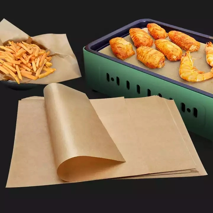 Unbleached Natural Brown Non-Stick Parchment Silicone Coated Greaseproof Wrapping Baking Paper