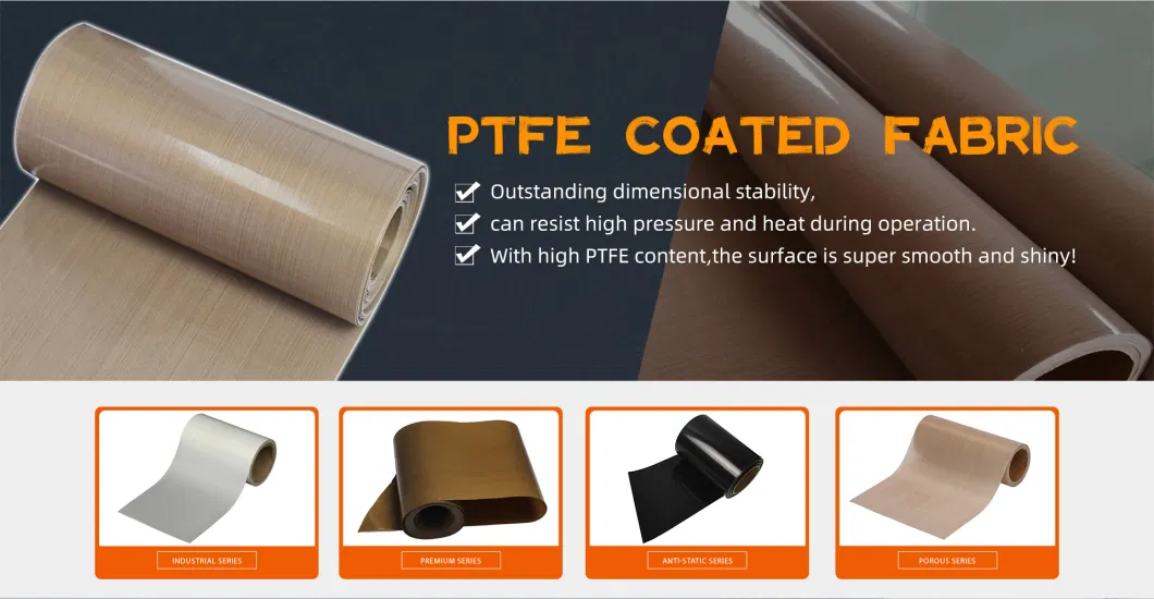 PTFE Coated Fiberglass Cloth PTFE Adhesive Tape