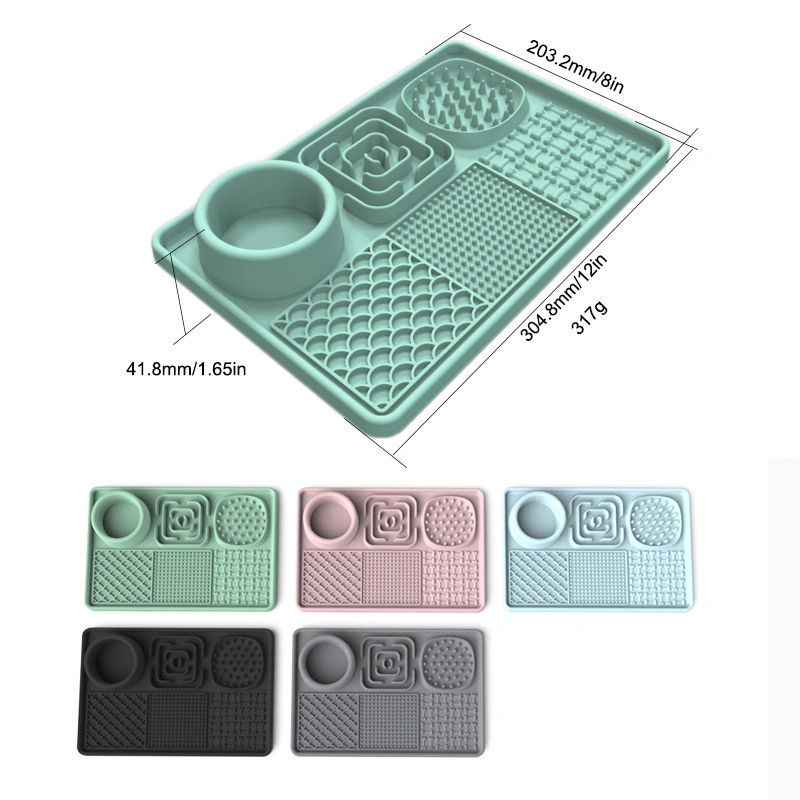 Silicone Slow Eating Dog Cat Pet Bowl Mat for Fast Eaters