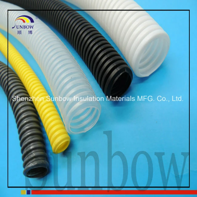 PA/PP/PE Plastic Flexible Corrugated Cable Wire Hose Pipe