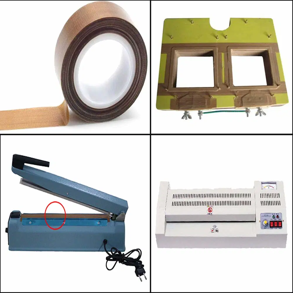 High Temperature PTFE Heating Tape with Adhesive for Sealing Industry
