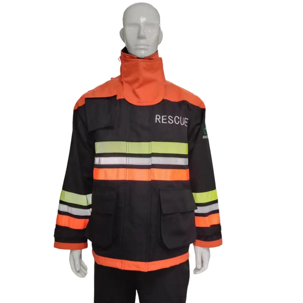 Colored Firefighters&prime; Fire Extinguishing Protective Clothing