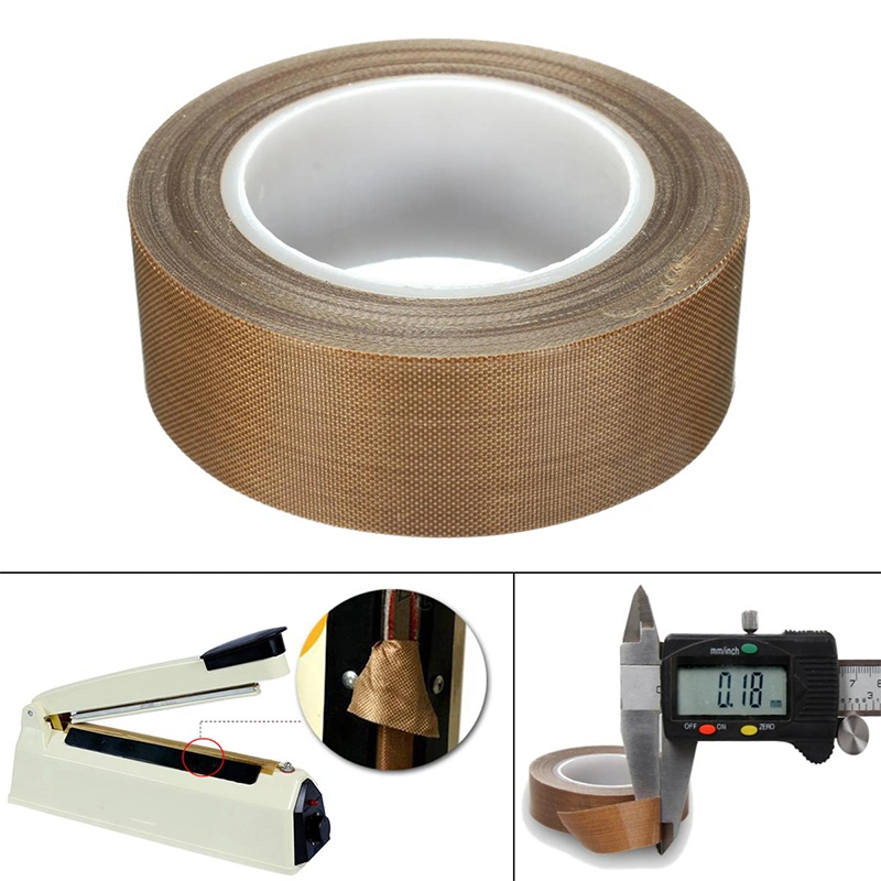 Heat Resistant Silicone Adhesive PTFE Fiberglass Tape