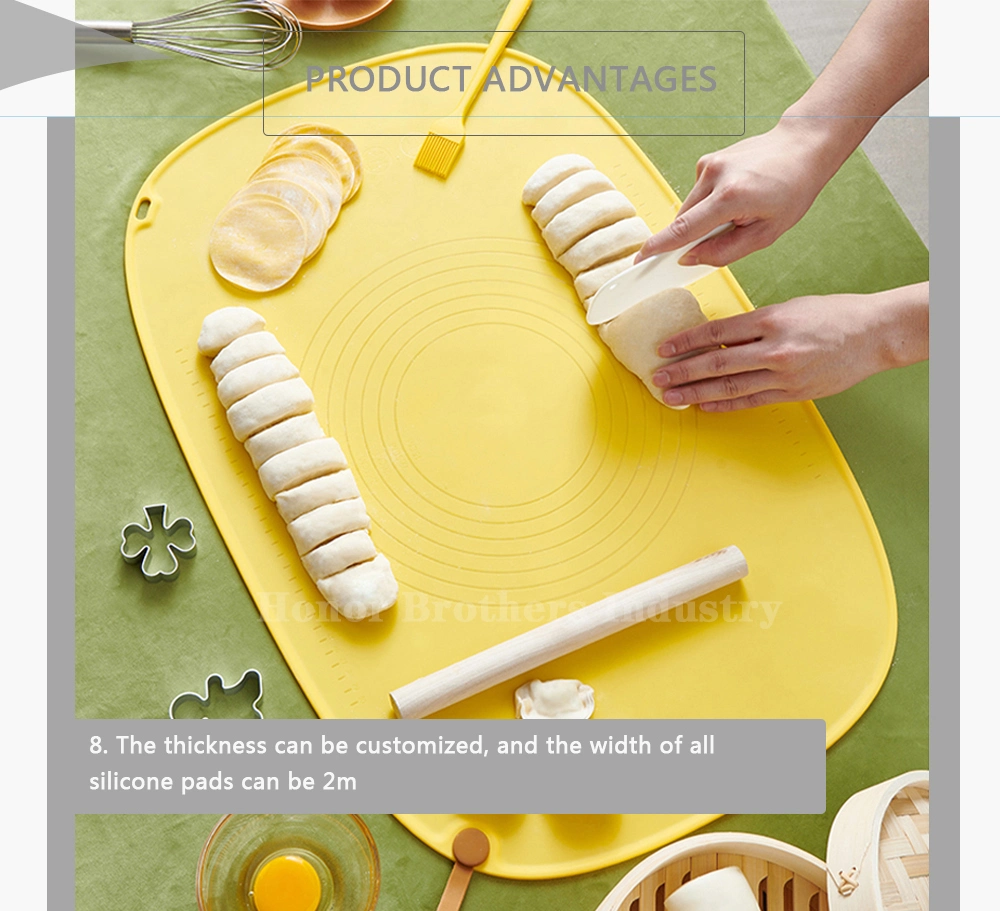 Non-Stick Heat Resistant Silicone Cooking Baking Pastry Mat for Kneading Rolling Dough