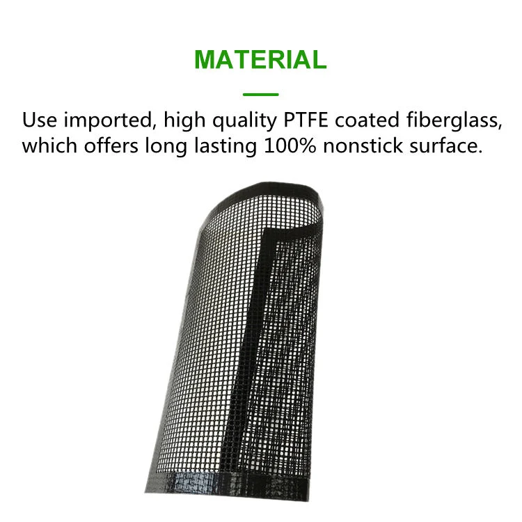 Small Foods and Fish Heat-Resistant PTFE BBQ Grill Mesh Mat