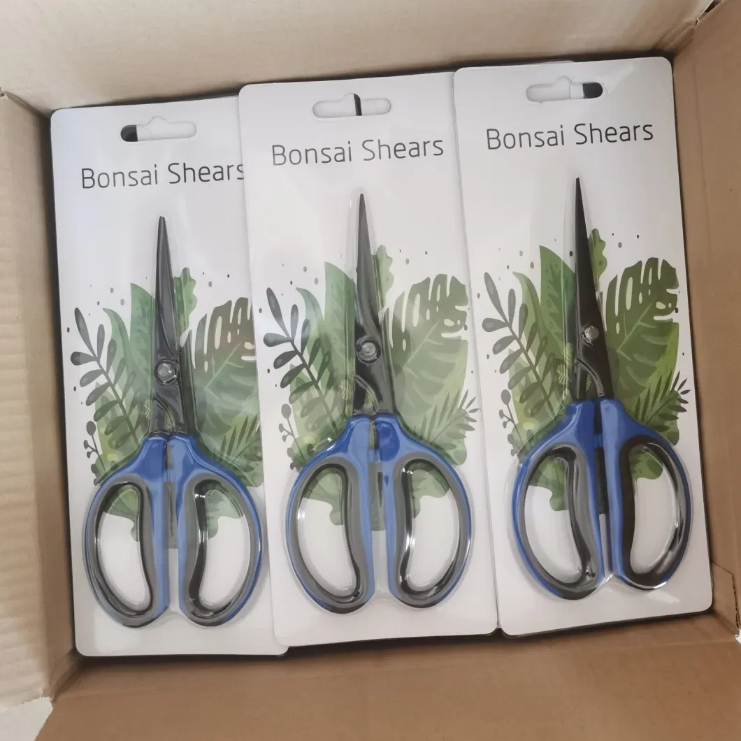 Professional Garden Scissors Bonsai Flower Stainless Steel Blades Teflon Pruning Shear