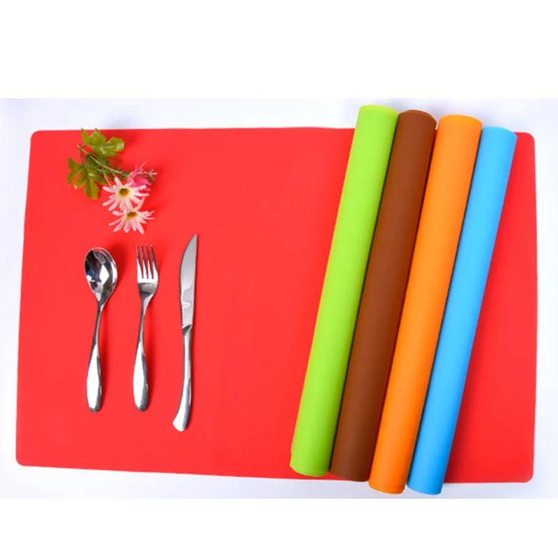 Custom Reusable BPA Free Silicone Mat Placemat Table Dining Mat for Baby