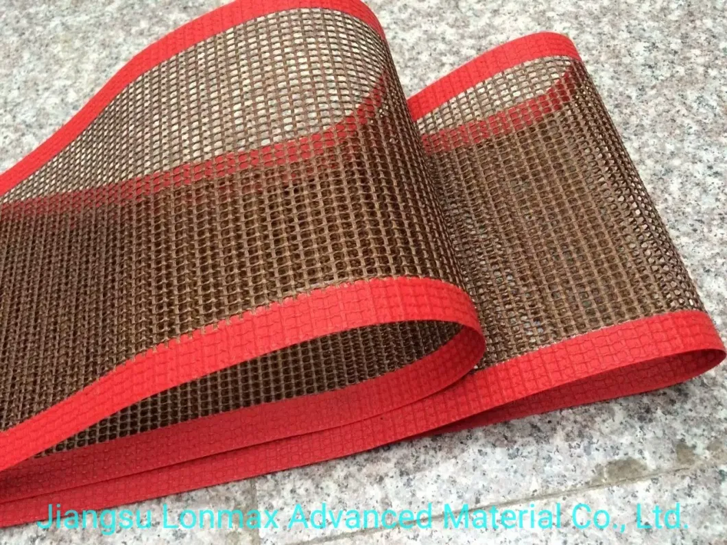 China Factory High Temperature Non Stick Industrial PTFE Mesh Conveyor Belts