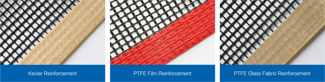 Heat Resistant PTFE Coated Fiberglass Open Mesh Conveyor Belt