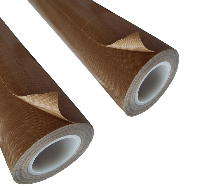 Heat Resistance Self Adhesive Insulation Zone Taflon PTFE Film Coated Fiberglass Fabric Cloth Silicone Tape for Bonding