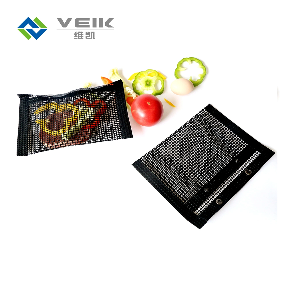 Black Brown Color Non-Stick PTFE Fiberglass Mesh Grill Bag