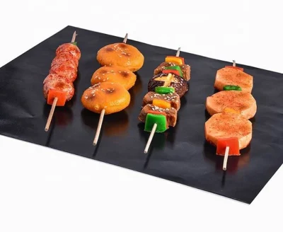 Alfombrilla para barbacoa de PTFE antiadherente de fácil limpieza
