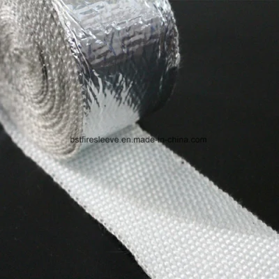 Fabricante China reforzado con fibra de vidrio del tubo de alambre de acero inoxidable resistentes al fuego de protección de la manguera de alta temperatura resistente al calor de cinta de fibra cerámica de aislamiento