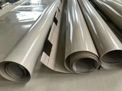 Tela de fibra de vidrio de PTFE laminada de alta temperatura sin adhesivo en rollo.
