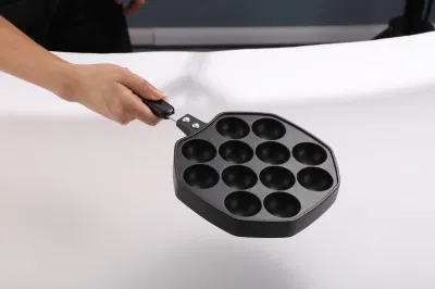 Pulpo Bolas Bandeja de hornear Inicio máquina antiadherente/Equipo de cocina Tipo Gas Molde de pan Takoyaki