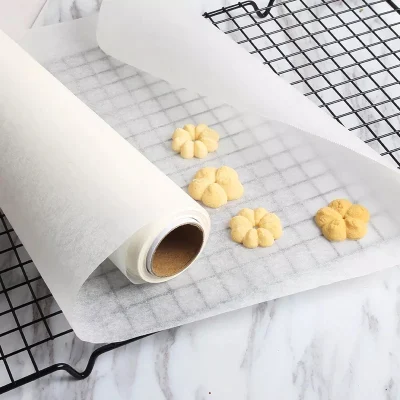 Papel de Envoltura de alimentos Cocina papel de hornear de silicona impermeable graseproof