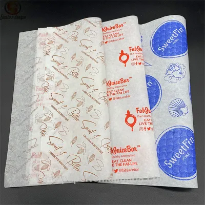 40 gramos resistente a la grasa de silicona de grado alimentario personalizado hoja de papel para hornear pan/grill/línea/cocinar/barbacoa