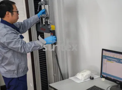 Fibra de vidrio revestida de caucho de silicona de alta calidad con revestimiento de fibra de vidrio ignífugo de doble cara Tela para la Protección Industrial
