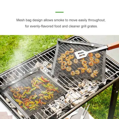 PFOA Free mantiene incluso a la parrilla sabores ahumados PTFE Grill malla Hoja