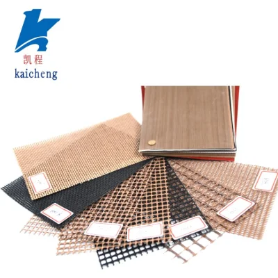  Fibra de vidrio recubiertas de PTFE cinta transportadora de malla abierta Clipper Jiont Acero