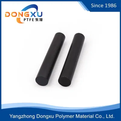 PTFE no adherente/F4 barra de color negro, varilla de PTFE rellena de grafito