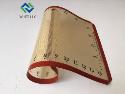 Alfombrilla de silicona resistente al calor antiadherente rectangular