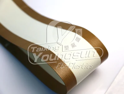 0.90mm Heavy Duty de vidrio recubierto de PTFE Tejidos para la vulcanización de caucho Correa pesado de PTFE