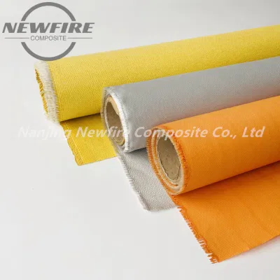 Una buena calidad resistente a altas temperaturas de acrílico ignífugo/Vermiculita/silicona recubiertas de PTFE/PU/tejido de fibra de vidrio de sílice/paños de tejido de alta