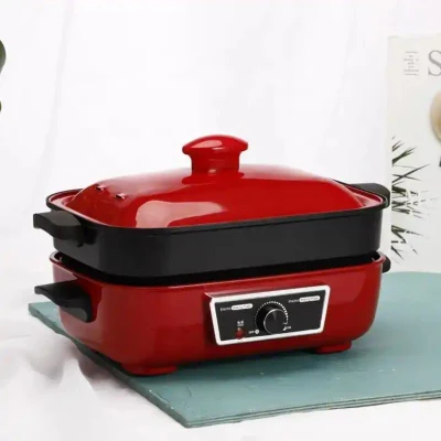  Venta en caliente Multi función de hornear Pan Homehold BBQ Pan no Bandeja de parrilla Eletirc de revestimiento de palillo