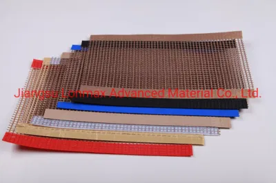 Lámina de PTFE de fibra de vidrio recubierta Non Stick Open Mesh