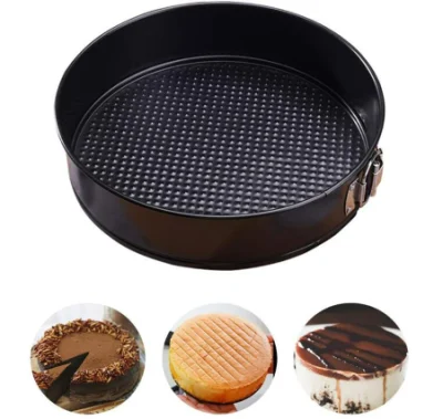 18cm Acero al carbono a prueba de fugas Non-Stick redondo hornear pasteles molde