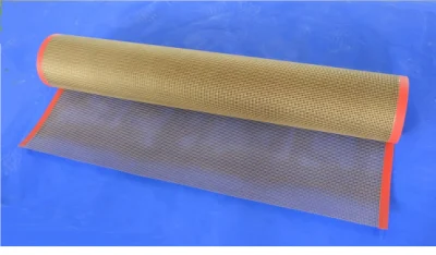 China No Stick de alta temperatura de la fábrica de PTFE industriales correas transportadoras de mallas