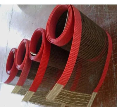 Non-Stick PTFE resistente al calor de correas transportadoras de mallas