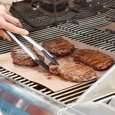 Venta en caliente Non Stick PTFE Fibra de vidrio tela para malla de barbacoa Rejilla de grill