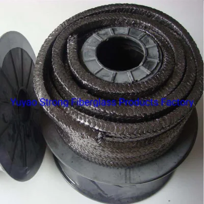 Embalaje de fibra de vidrio impregnado con PTFE y lubricante