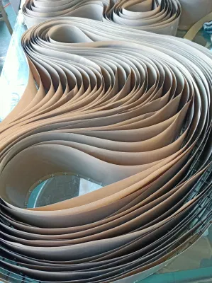 Resistente a altas temperaturas Tabber PTFE Stringer cintas transportadoras de la correa de PTFE