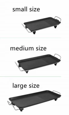 2022 Hot Sale al por mayor Interior Smokeless Non-Stick BBQ Electric Grill Bandeja de hornear bandeja rejilla eléctrica