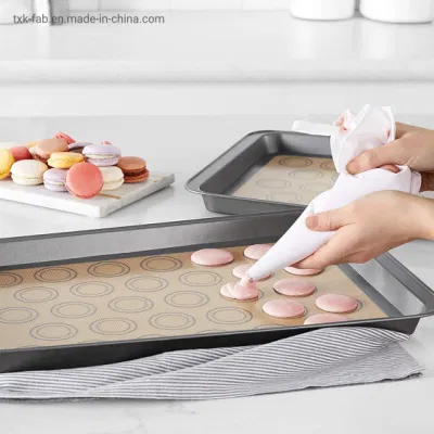 La pastelería de silicona de fibra de vidrio ecológica alfombrilla para el par de pastas