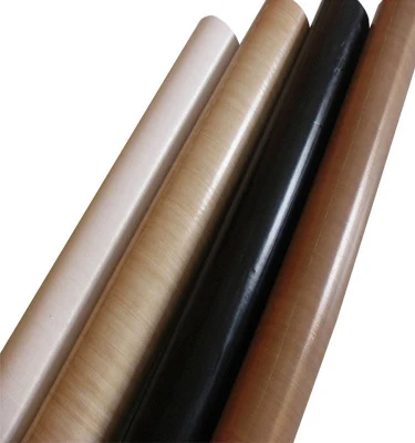 Tejido de fibra de vidrio recubiertas de PTFE Rollo de paños de aislamiento