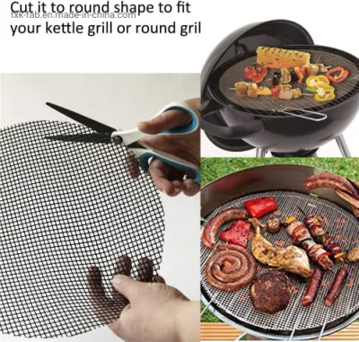 Tejido de fibra de vidrio PTFE sin BPA para malla de parrilla de barbacoa Conjunto de hojas