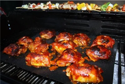 Fábrica Whosesale Reusable PTFE Non-Stick BBQ Grill Mat