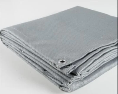 Fibra de vidrio de fibra de vidrio con recubrimiento de PU Rollo de tela de manta ignífuga Roll Roll manta de soldadura
