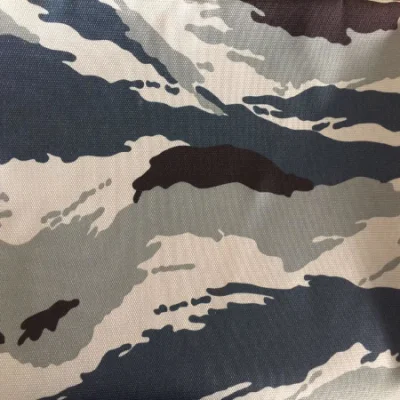 PU recubierto de gramaje extra 3 capas de fusión en caliente laminado E membrana de PTFE estilo militar de tela de camuflaje