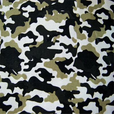 PU recubierto de gramaje extra 3 capas de fusión en caliente laminado E membrana de PTFE estilo militar de tela de camuflaje