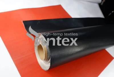Tejido de fibra de vidrio recubierto de PTFE resistente a las llamas 17oz carcasa de aislamiento térmico Rollo de tela de fibra de vidrio