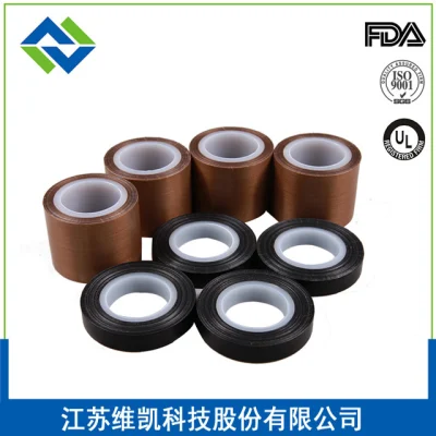 Cinta adhesiva PTFE superficie lisa Alta adhesiva 0,08mm