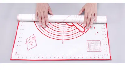 Mateo Non-Stick alfombrilla para hornear pasteles de silicona con la medición - Masa Fondant amasar Mat, alfombrilla para el mostrador, la pasta gruesa estera de rodadura Wbb 17248