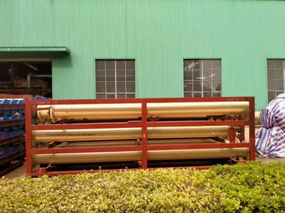Resistente a la corrosión, resistente al desgaste, PTFE cerámico revestido de acero, Silo, barras de acero, barandillas, acanaladura, Tubo