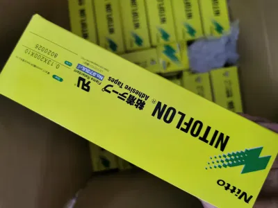 Paño de vidrio Nitto 973UL recubierto con cinta adhesiva de silicona PTFE Para máquina de embalaje
